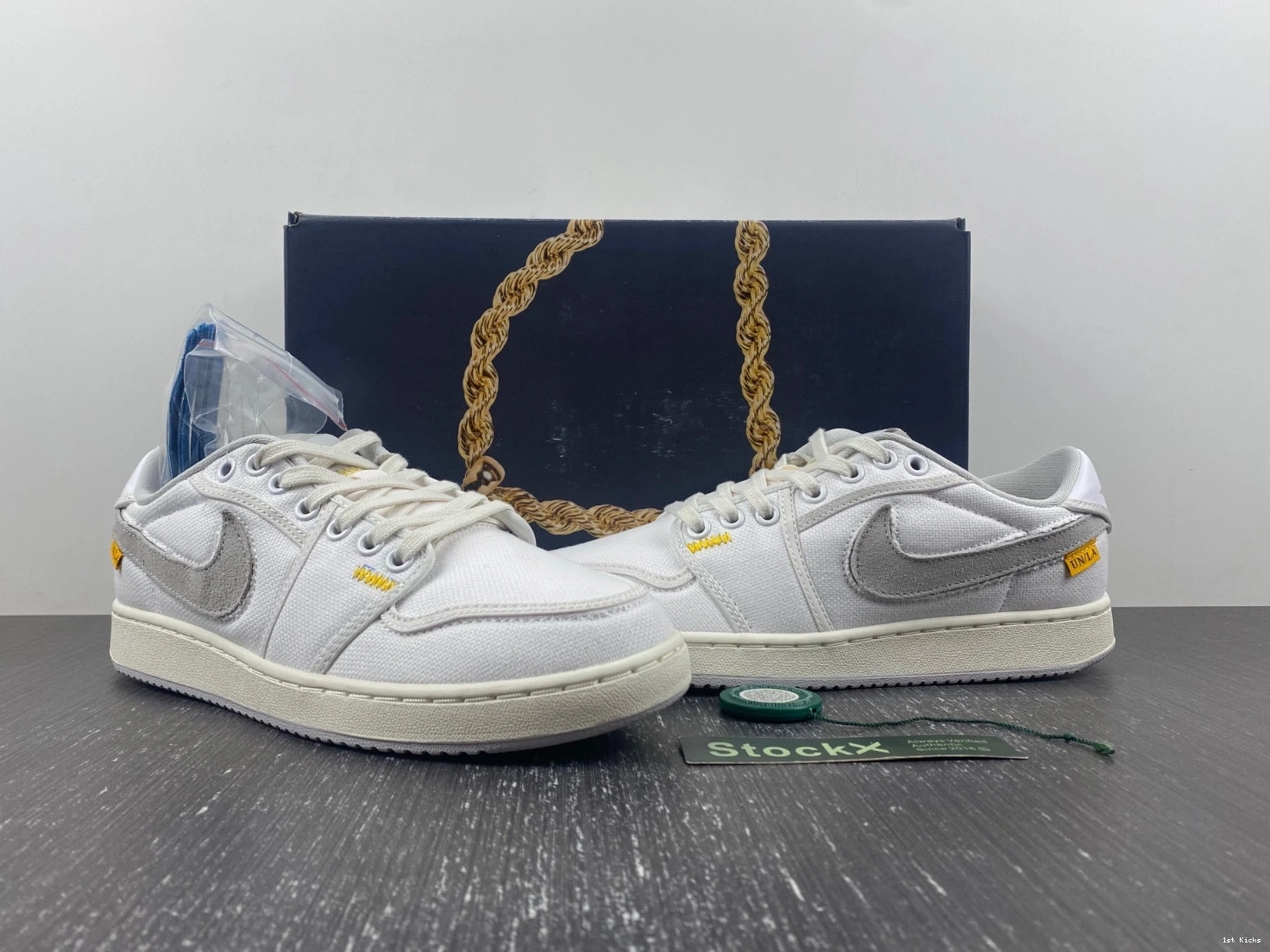 White SP AJKO Jordan Retro Union Low 1  Canvas DO8912-101 1110